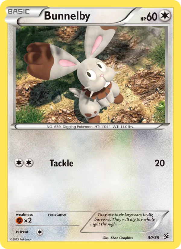 Bunnelby — Kalos Starter Set #30 (Pokémon TCG card)