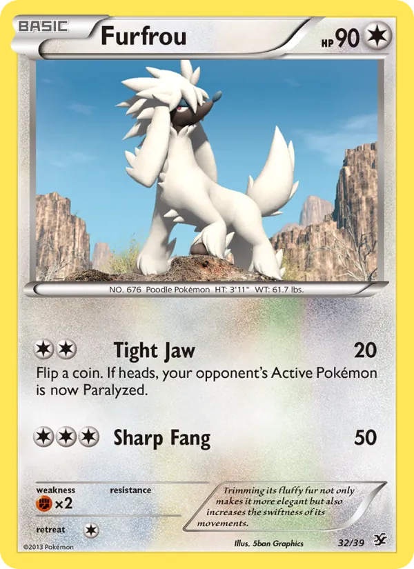 Furfrou — Kalos Starter Set #32 (Pokémon TCG card)