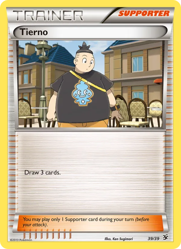 Tierno — Kalos Starter Set #39 (Pokémon TCG card)