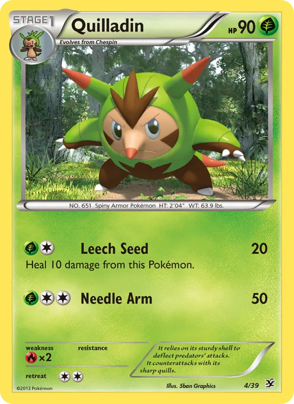 Quilladin — Kalos Starter Set #4 (Pokémon TCG card)