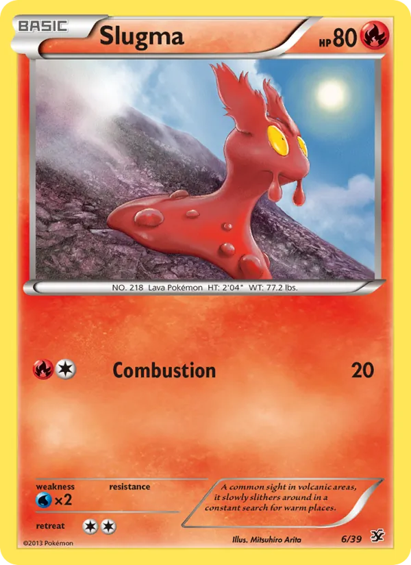 Slugma — Kalos Starter Set #6 (Pokémon TCG card)