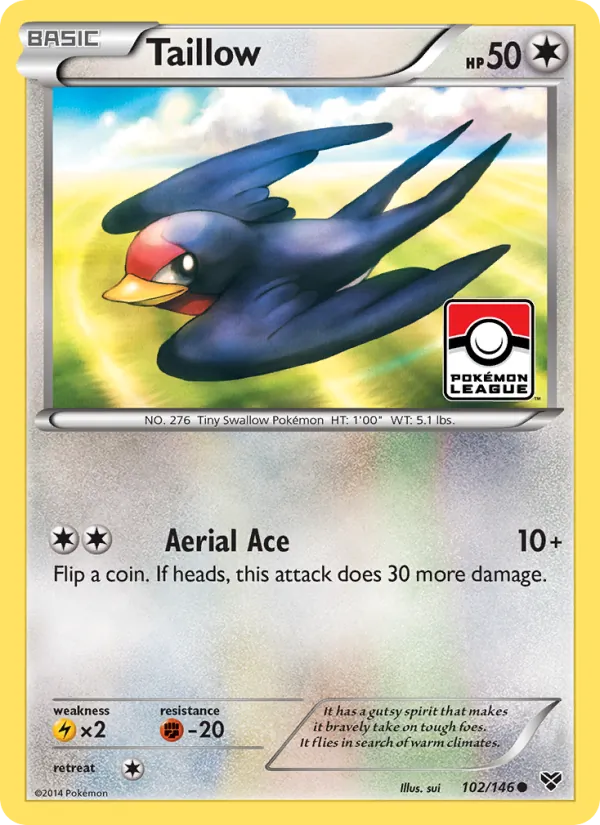 Taillow — XY #102 (Pokémon TCG card)