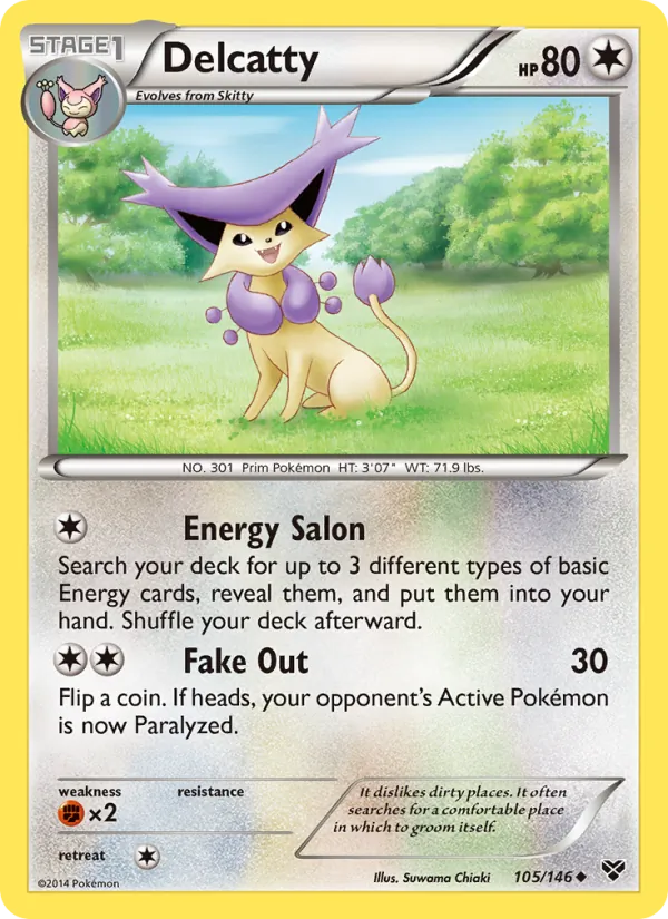 Delcatty — XY #105 (Pokémon TCG card)