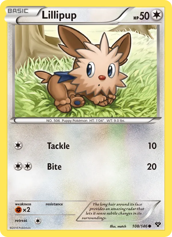 Lillipup — XY #108 (Pokémon TCG card)