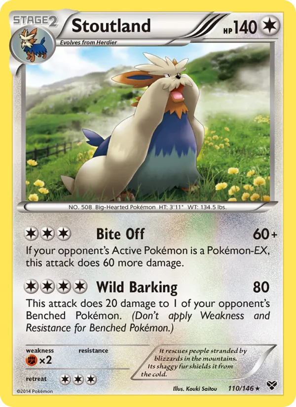 Stoutland — XY #110 (Pokémon TCG card)