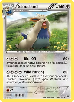 Stoutland (XY #110)