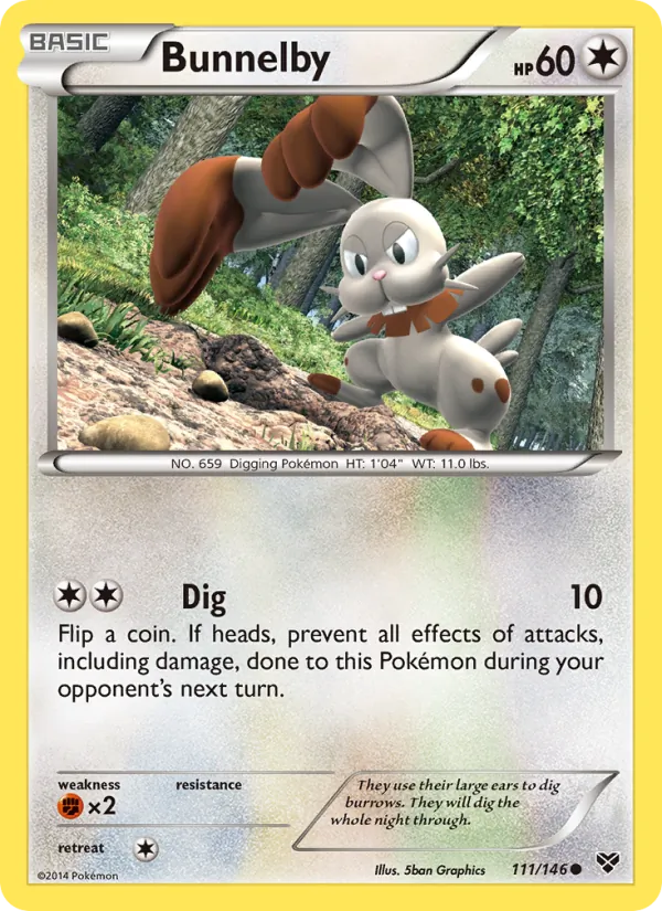 Bunnelby — XY #111 (Pokémon TCG card)