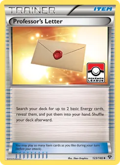 Professor's Letter (XY #123)
