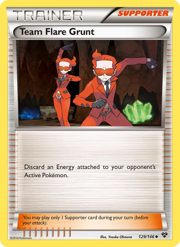 Team Flare Grunt — XY #129 (Pokémon TCG card)