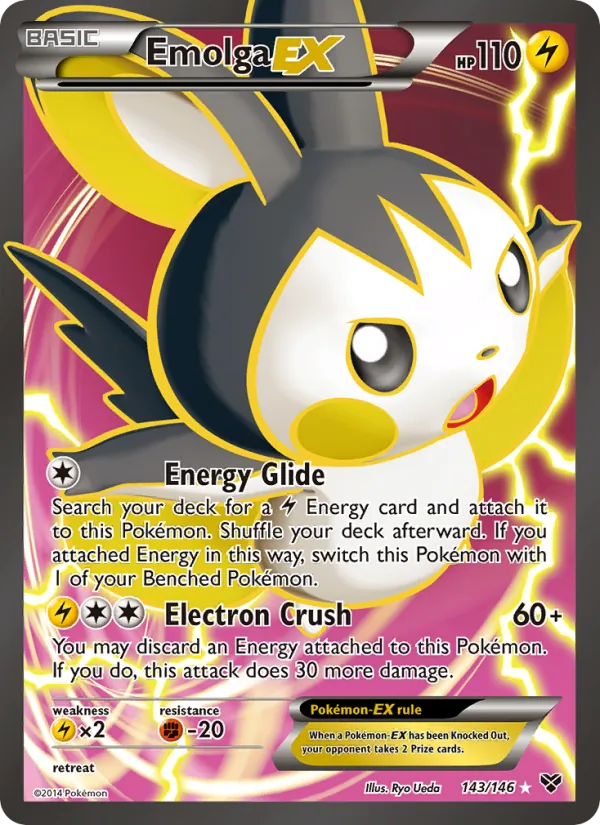 Emolga EX — XY #143 (Pokémon TCG card)