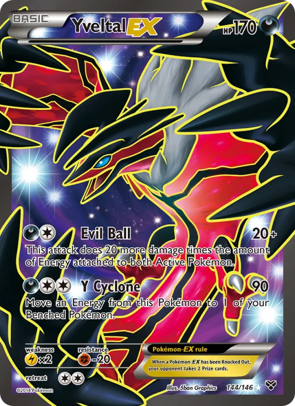Yveltal EX — XY #144 (Pokémon TCG card)