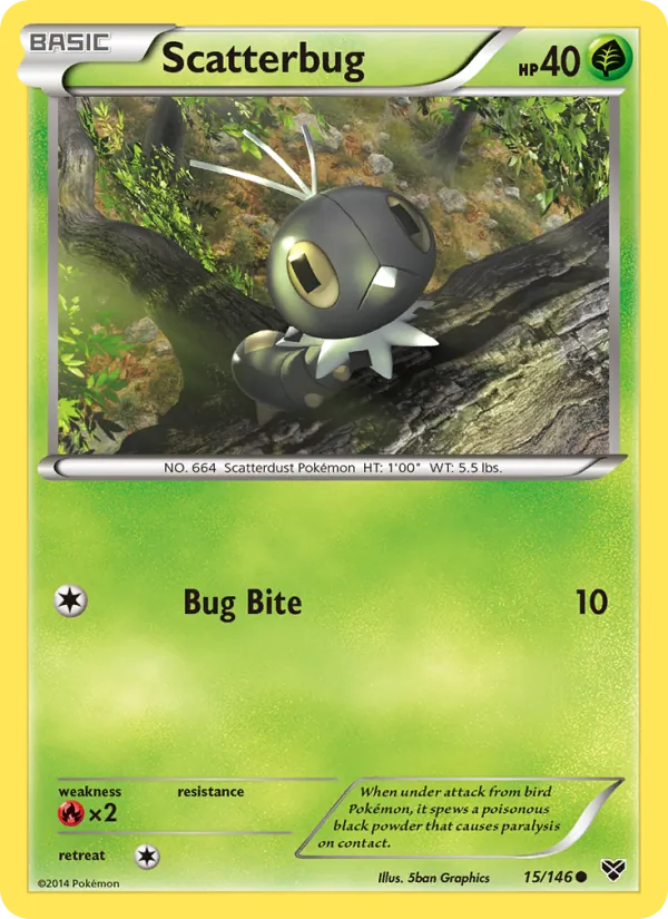 Scatterbug — XY #15 (Pokémon TCG card)