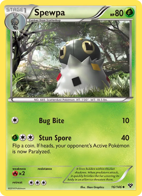 Spewpa — XY #16 (Pokémon TCG card)