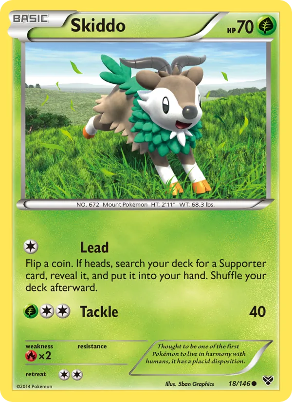 Skiddo — XY #18 (Pokémon TCG card)