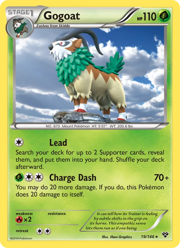 Gogoat — XY #19 (Pokémon TCG card)