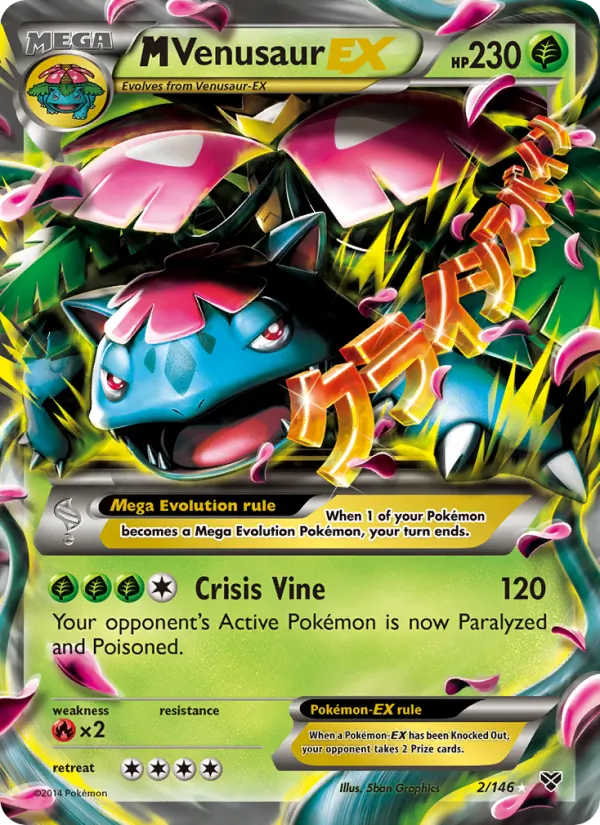 M Venusaur EX — XY #2 (Pokémon TCG card)