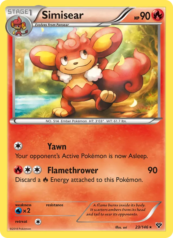 Simisear — XY #23 (Pokémon TCG card)
