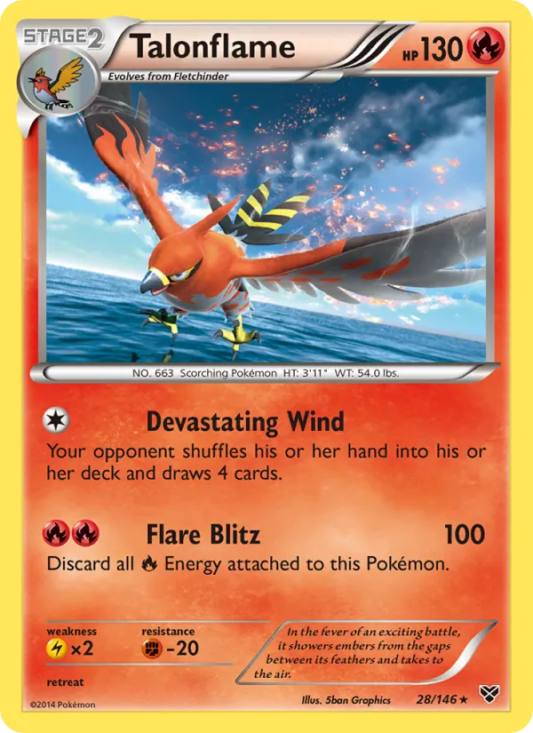 Talonflame — XY #28 (Pokémon TCG card)