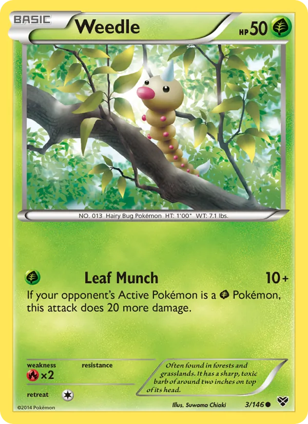 Weedle — XY #3 (Pokémon TCG card)