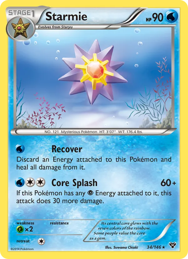 Starmie — XY #34 (Pokémon TCG card)
