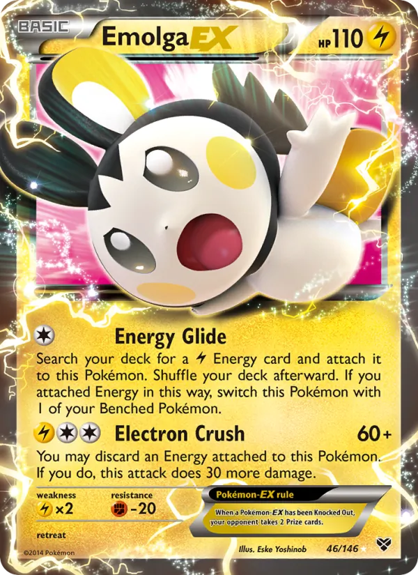 Emolga EX — XY #46 (Pokémon TCG card)