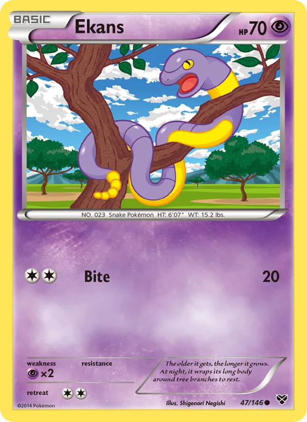 Ekans — XY #47 (Pokémon TCG card)