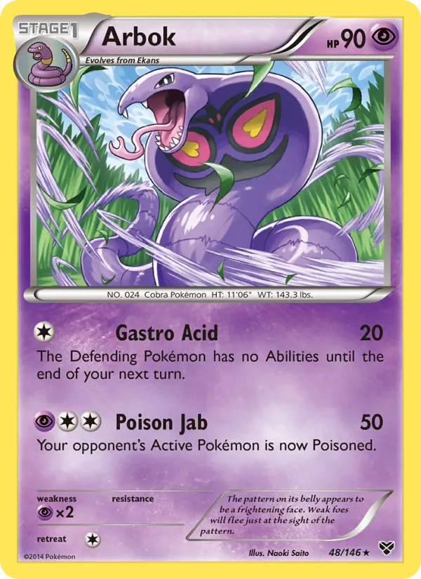 Arbok — XY #48 (Pokémon TCG card)