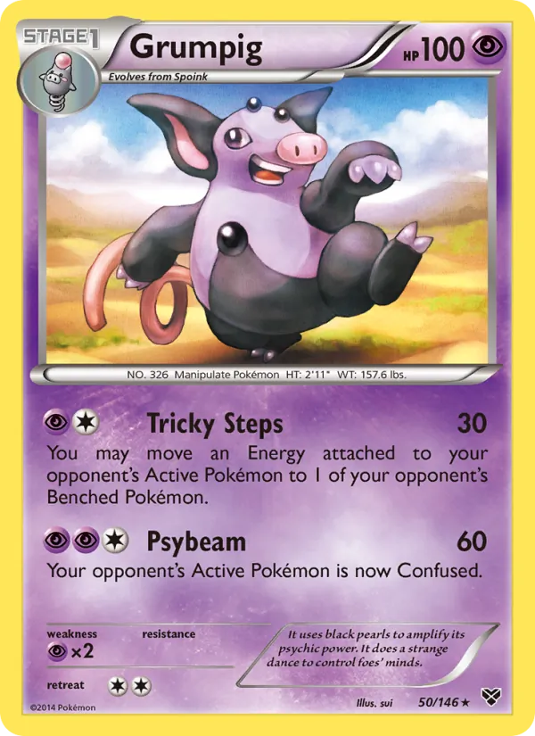 Grumpig — XY #50 (Pokémon TCG card)