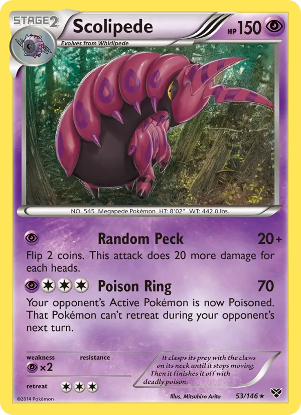 Scolipede — XY #53 (Pokémon TCG card)
