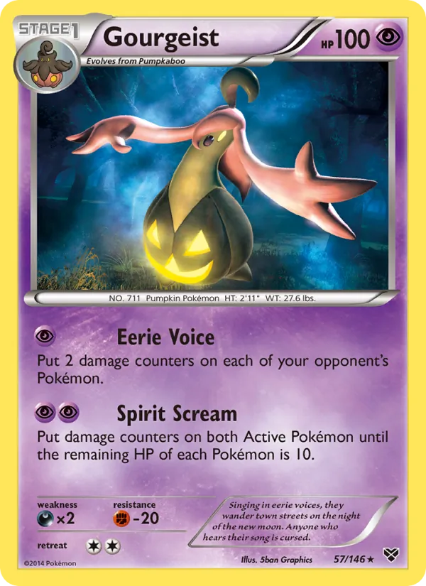Gourgeist — XY #57 (Pokémon TCG card)