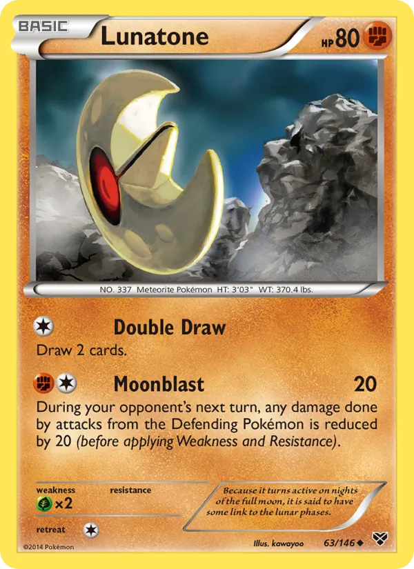 Lunatone — XY #63 (Pokémon TCG card)