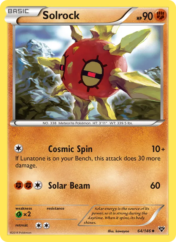 Solrock — XY #64 (Pokémon TCG card)