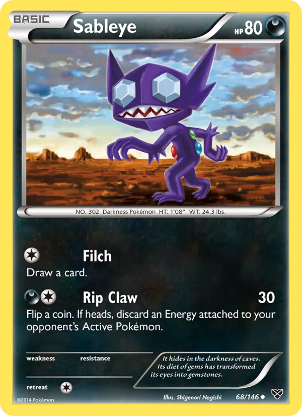 Sableye — XY #68 (Pokémon TCG card)