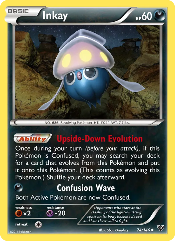 Inkay — XY #74 (Pokémon TCG card)