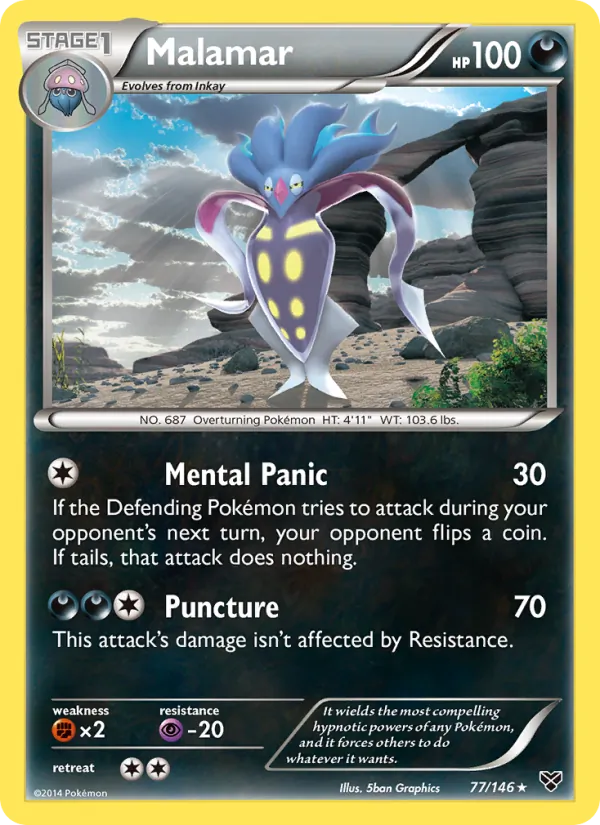 Malamar — XY #77 (Pokémon TCG card)
