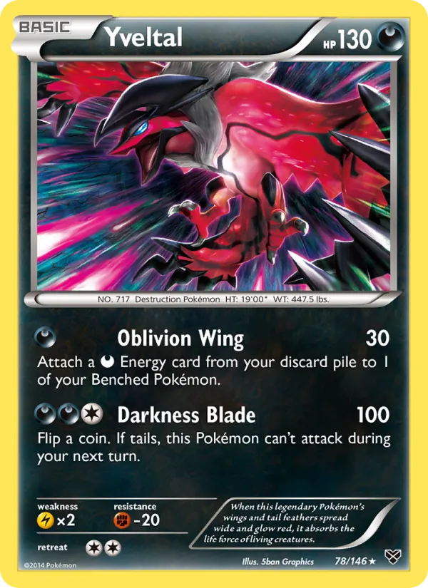 Yveltal — XY #78 (Pokémon TCG card)