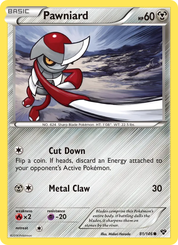 Pawniard — XY #81 (Pokémon TCG card)