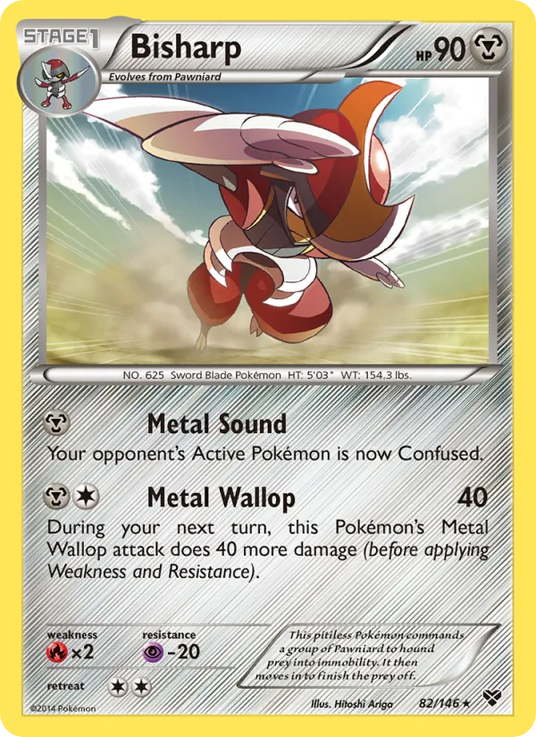 Bisharp — XY #82 (Pokémon TCG card)