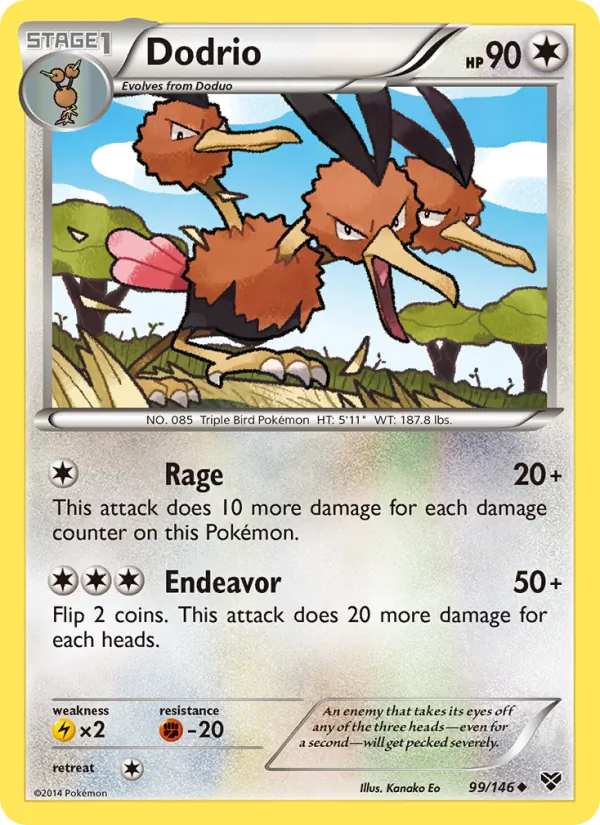 Dodrio — XY #99 (Pokémon TCG card)