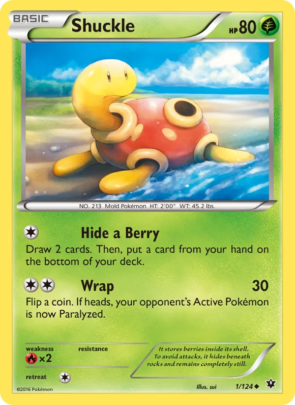 Shuckle — Fates Collide #1 (Pokémon TCG card)