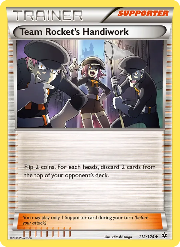 Team Rocket's Handiwork — Fates Collide #112 (Pokémon TCG card)