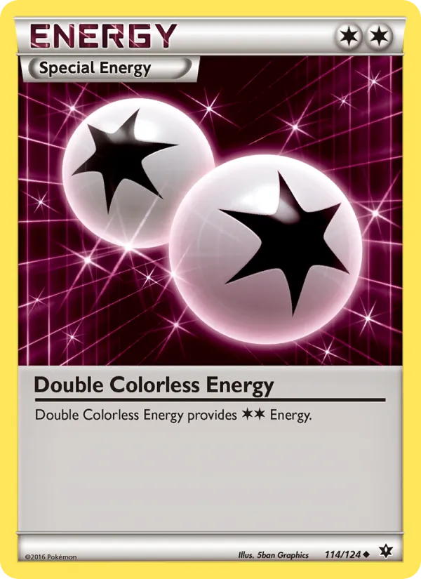 Double Colorless Energy — Fates Collide #114 (Pokémon TCG card)