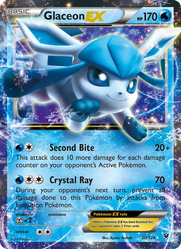 Glaceon EX — Fates Collide #20 (Pokémon TCG card)