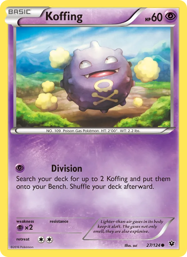 Koffing — Fates Collide #27 (Pokémon TCG card)