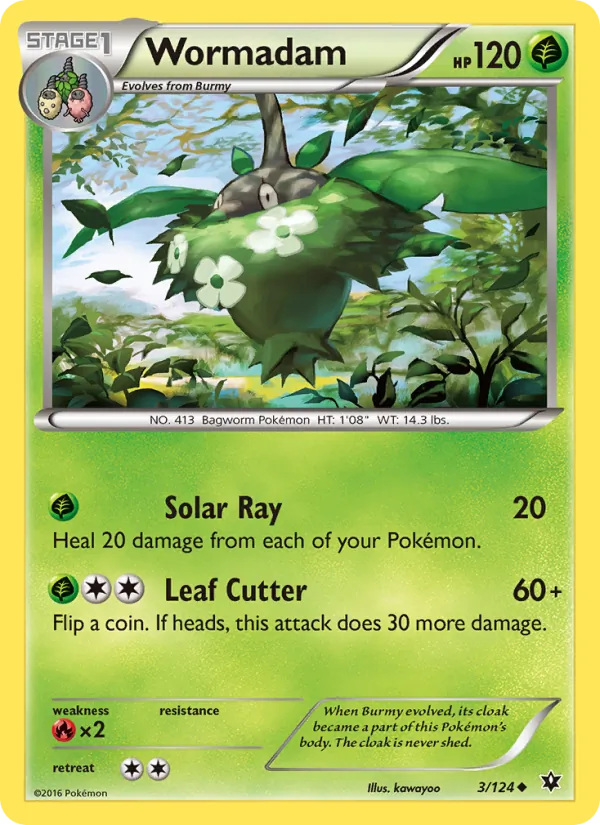 Wormadam — Fates Collide #3 (Pokémon TCG card)