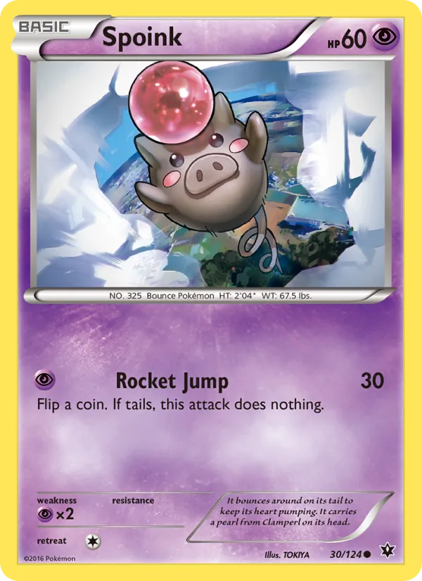 Spoink — Fates Collide #30 (Pokémon TCG card)