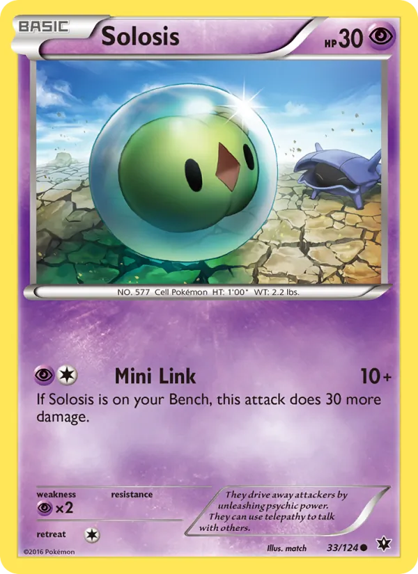 Solosis — Fates Collide #33 (Pokémon TCG card)