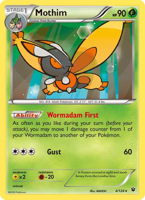 Mothim — Fates Collide #4 (Pokémon TCG card)