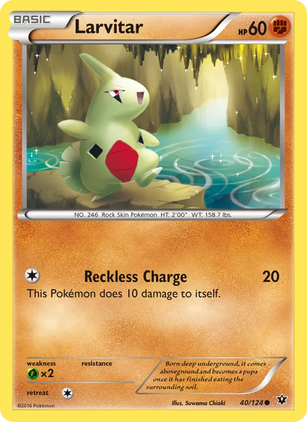 Larvitar — Fates Collide #40 (Pokémon TCG card)
