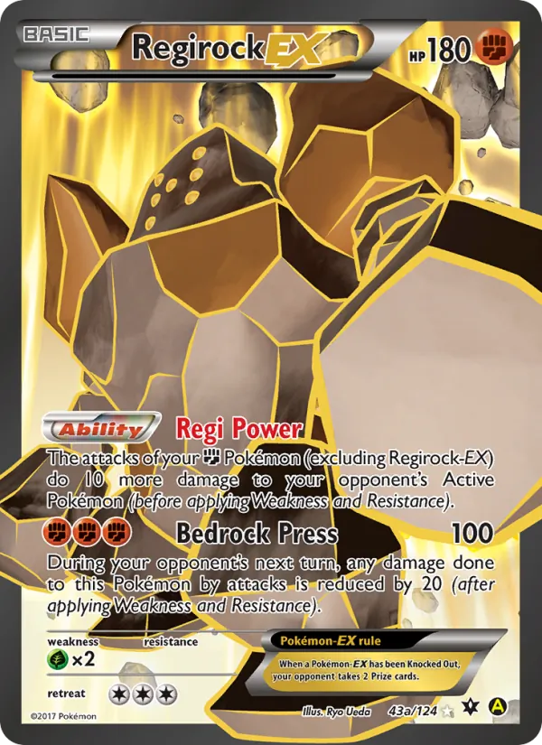 Regirock EX — Fates Collide #43 (Pokémon TCG card)